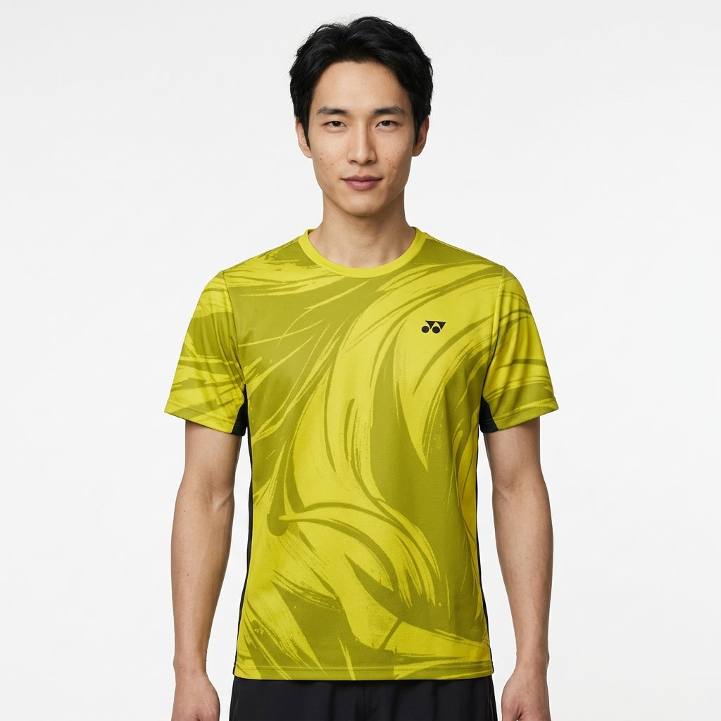 Performance Badminton T-Shirt — On Model - Upper Body | Generated by Modelize