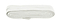 A neatly coiled Shoestring Flat 9mm Badminton Shoe Lace in white, measuring 140cm, is isolated on a plain white background.