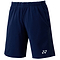 Experience the Yonex YS2000EX Blue Mens Badminton Shorts, expertly designed in navy polyester with an elastic waistband. These shorts prominently display the Yonex logo on the lower left leg and boast efficient sweat absorption and convenient pockets, making them perfect for both athletic activities and casual outings.