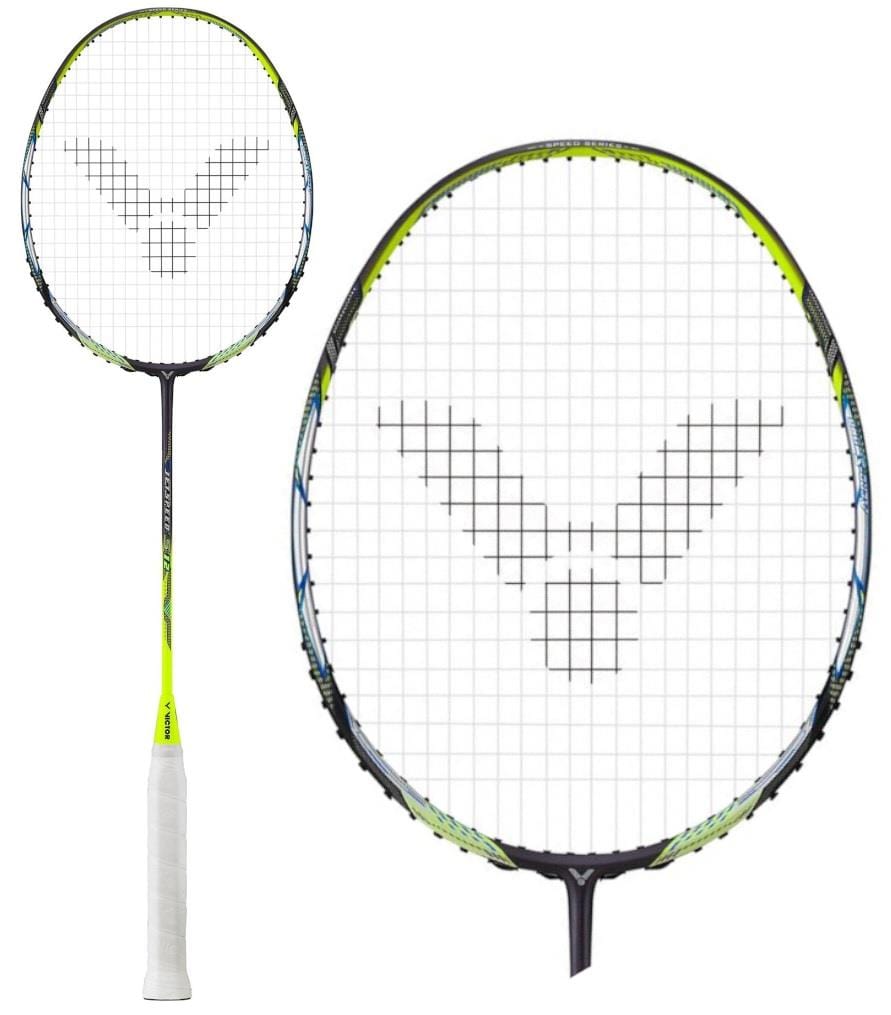Victor Jetspeed S 12TD Badminton Racket - Black / Yellow