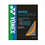 A sleek black box is adorned with blue and green text, revealing the Yonex BG 66 Ultimax Badminton String in orange inside, renowned for its high-intensity multifilament construction that guarantees maximum speed.