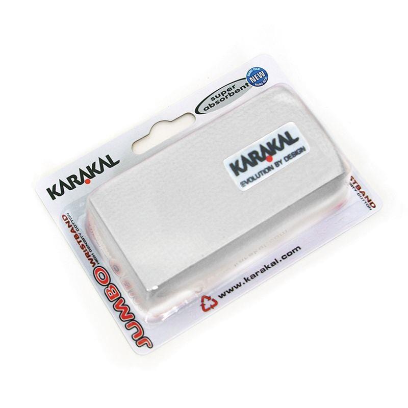 Karakal Jumbo Badminton Wrist Band - White
