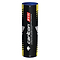 The Carlton F1 Ti White Medium Badminton Nylon Shuttles, packaged in a cylindrical tube of six shuttlecocks, feature a natural cork base and oxygenated titanium for enhanced durability. The packaging sports a sleek black, yellow, and blue design with crisp white text displaying the Carlton branding and product information.