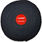 A black, highly absorbent towel grip roll designed for sports equipment, featuring a red circular label at its center displaying the brand name "Ashaway" and the text "Towel Grip," is available as part of the product Ashaway Badminton Towel Grip Roll - Black - 10m.