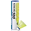 A tube of Yonex Mavis 300 Badminton Nylon Shuttlecocks is showcased, emphasizing its robust design. One yellow nylon shuttlecock is partially removed and lying on its side. The tube boasts a blue and white color scheme with bold black text prominently displaying "Mavis 300.