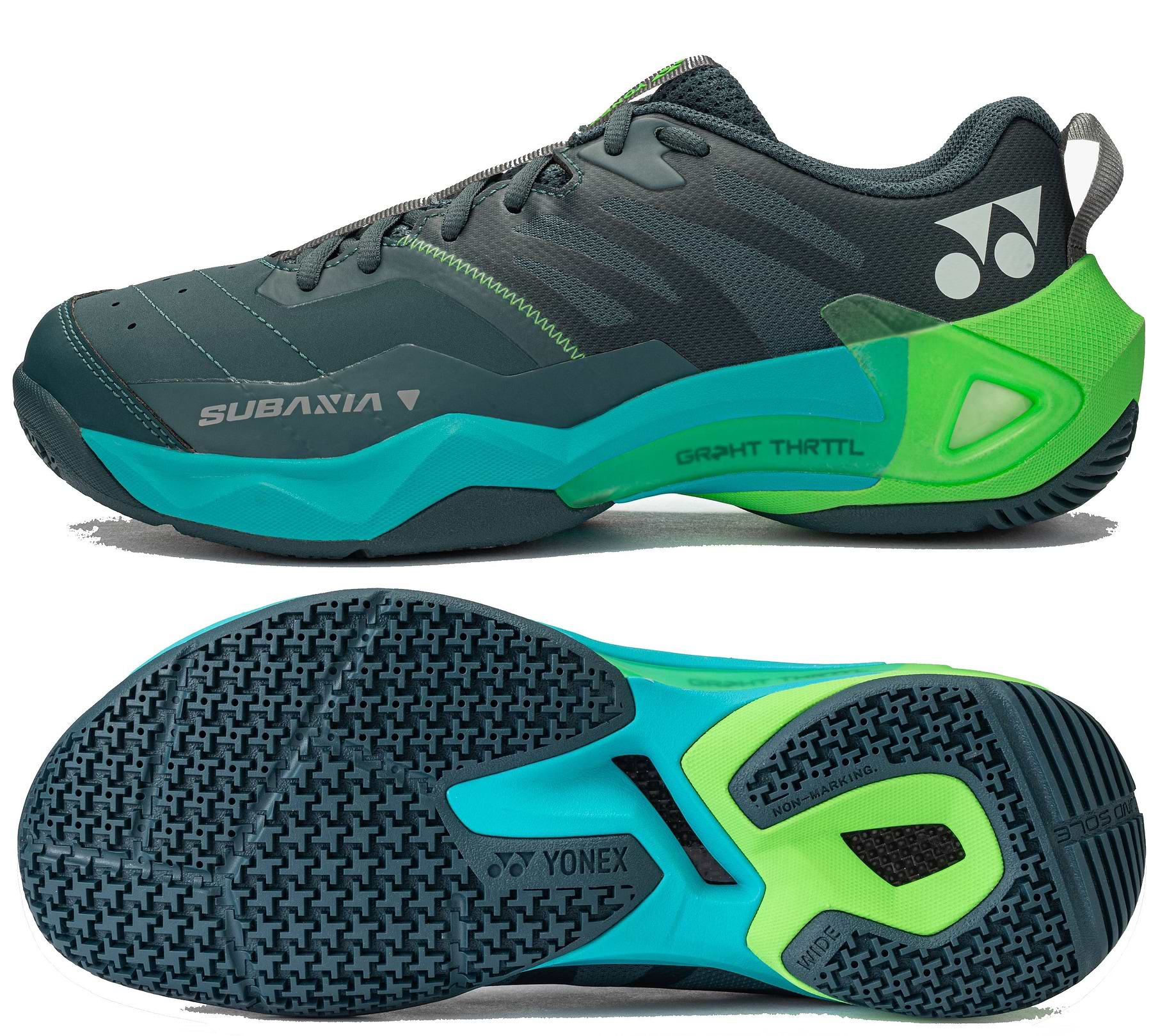 Yonex Subaxia GT WIDE 2026 Unisex Badminton Shoes - Dark Green