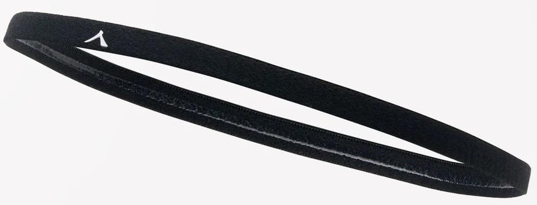 The Kanso Headband - 3 Pack - Black, a sleek accessory with a subtle logo, expertly tames your hair and minimizes distractions, showcased on a minimalist white background.
