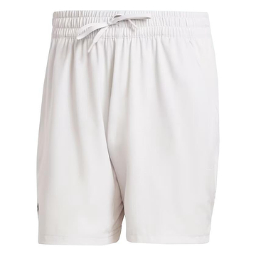 Grey athletic shorts with inner shorts, crafted from recycled materials and offering an elastic waistband with a drawstring. They feature a simple design without visible logos or patterns, similar to the adidas Melbourne Shorts style.