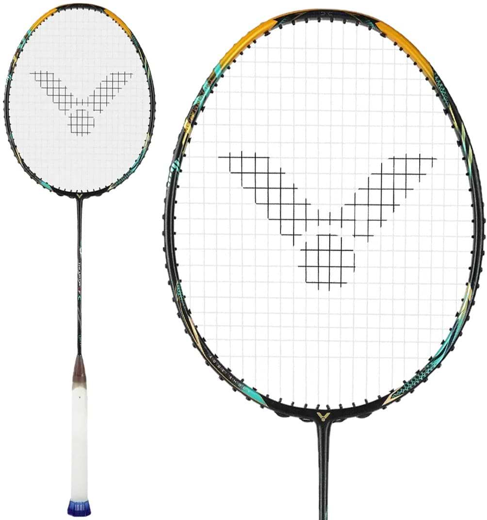 Victor Thruster F C Ultra CX 4U Badminton Racket - Black / Gold