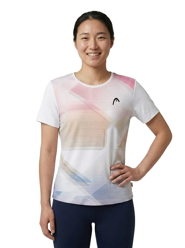 HEAD Tie-Break II Womens Badminton T-Shirt - LBXW — On Model - Upper Body | Generated by Modelize
