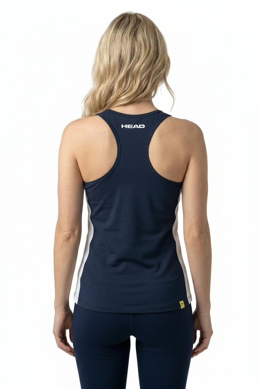 Badminton Tank Top — On Model - Upper Body Back | Generated by Modelize