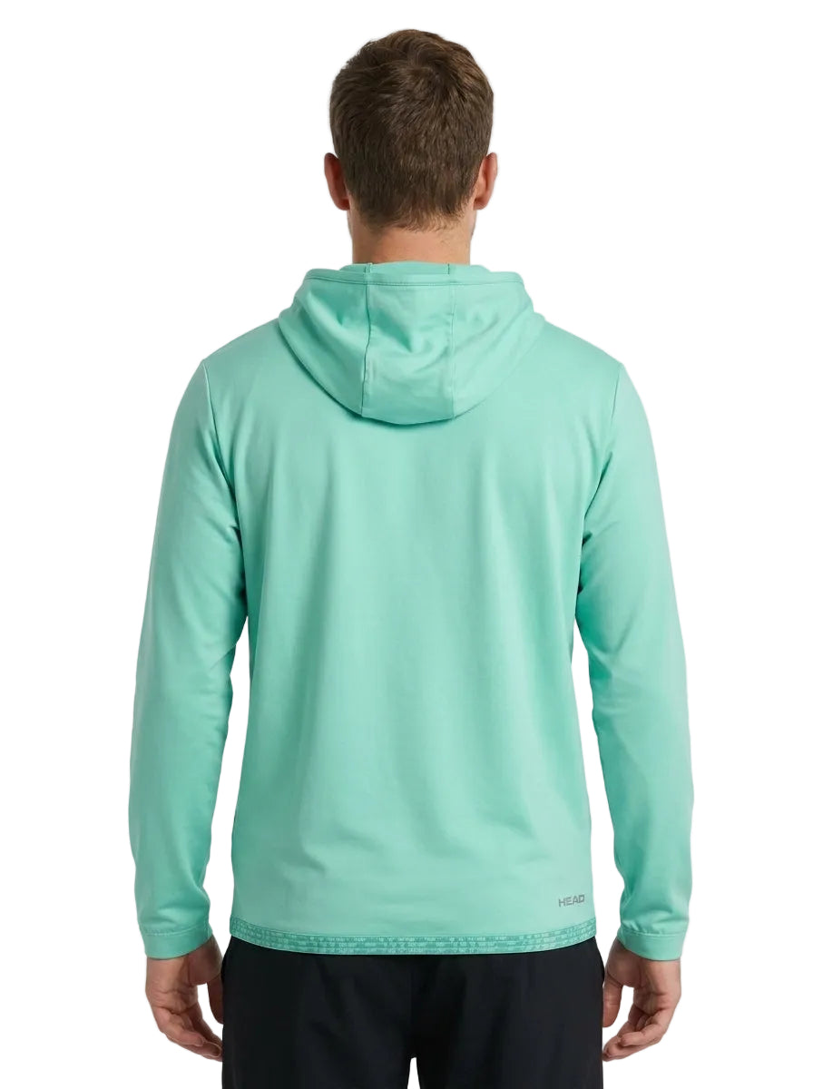 Badminton Hoodie — On Model - Upper Body Back | Generated by Modelize