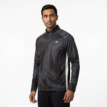 Quarter-zip midlayer — On Model - Upper Body | Generated by Modelize