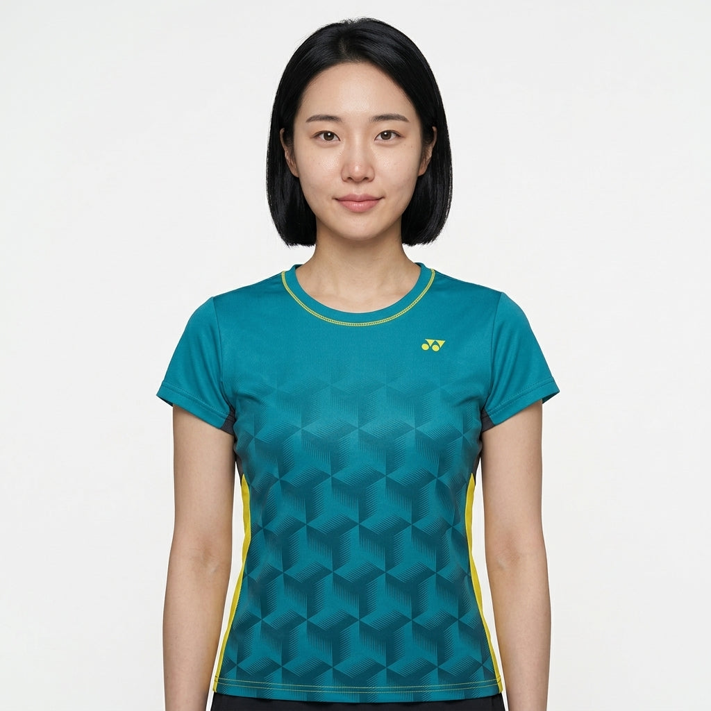 Performance Badminton T-Shirt — On Model - Upper Body | Generated by Modelize