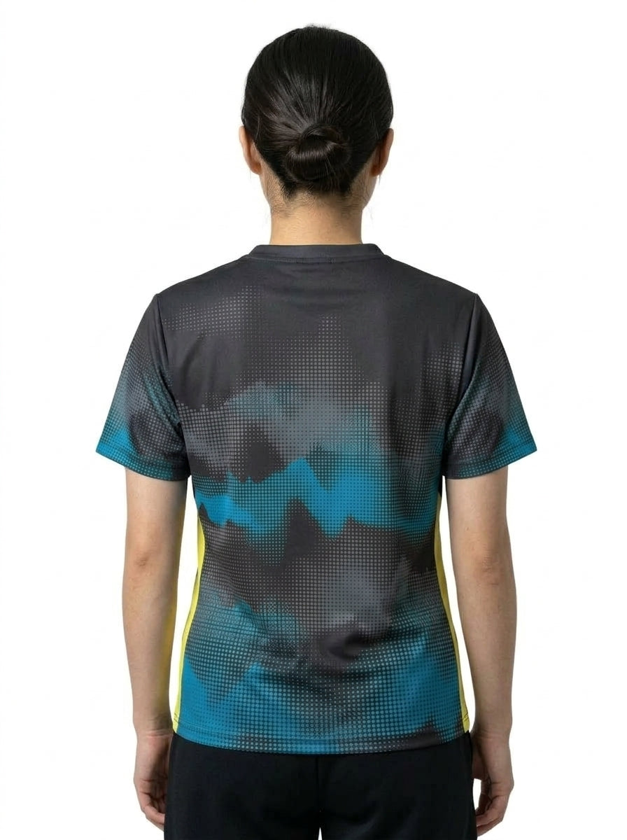 Badminton T-shirt — On Model - Upper Body Back | Generated by Modelize