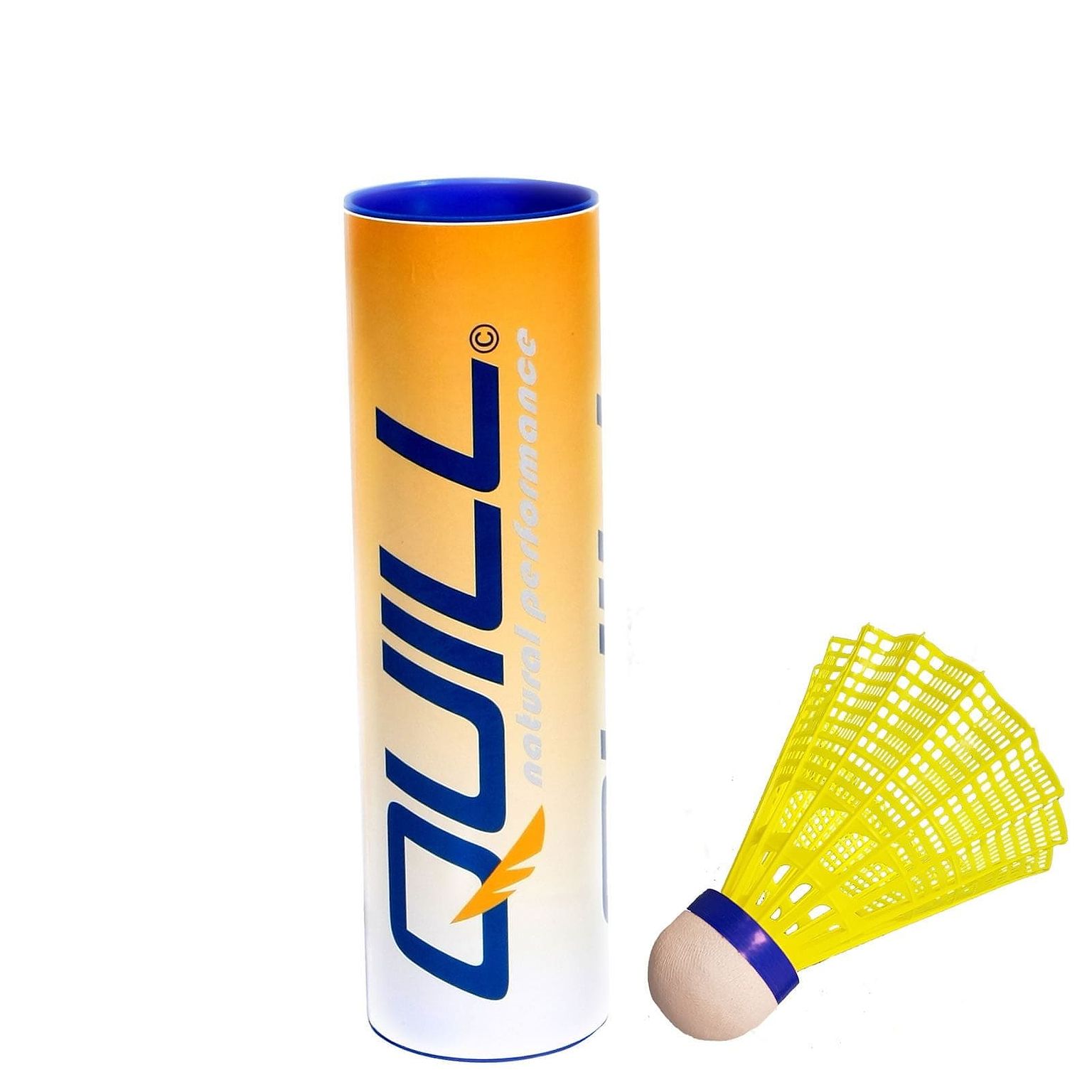 Quill Vantage Yellow Shuttles / Shuttlecocks - Set of 6