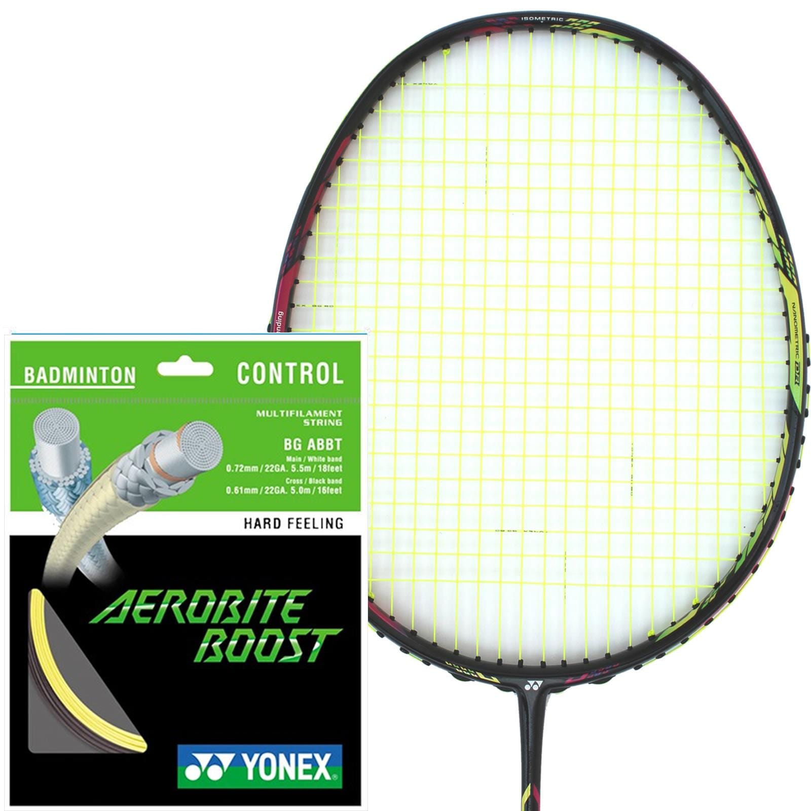 Yonex Aerobite Boost Badminton String Grey Yellow - 0.72/0.61mm