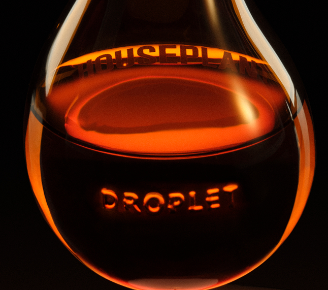 Hand-Blown Amber Glass