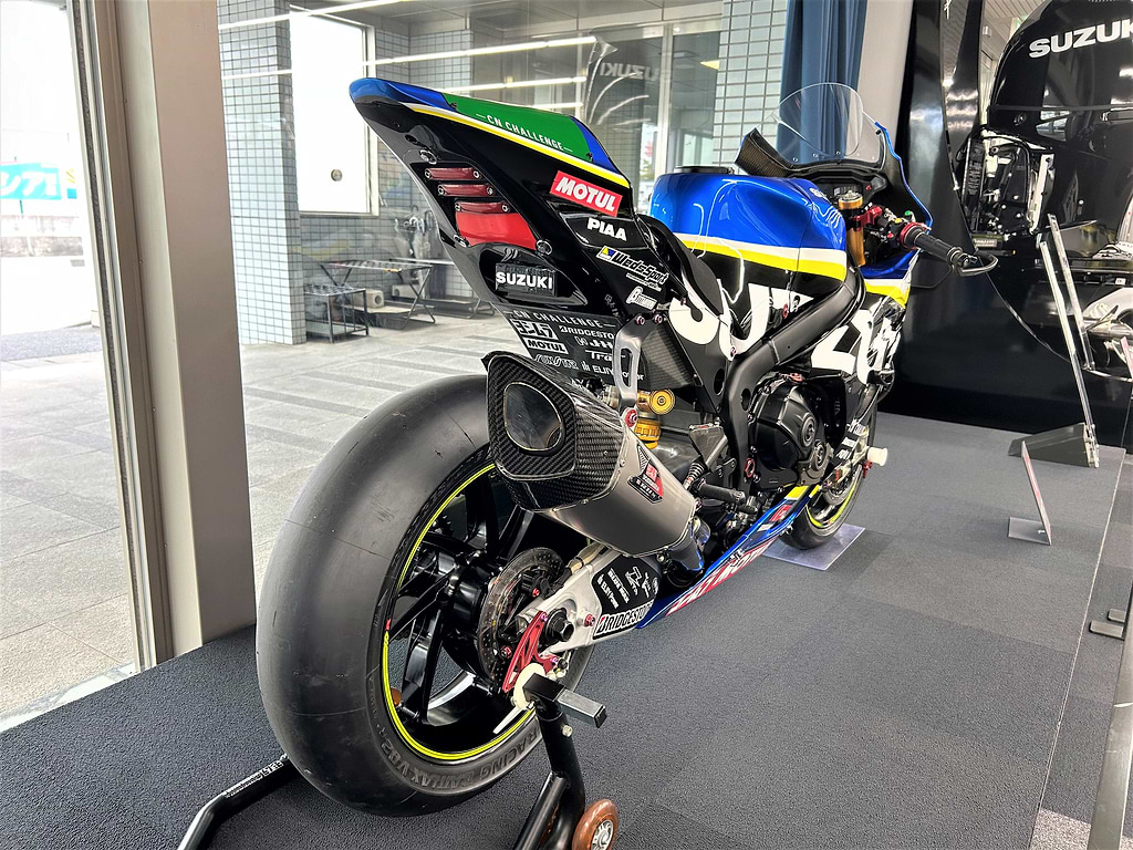 チームスズキCNチャレンジGSX-R1000R」を期間限定で展示します