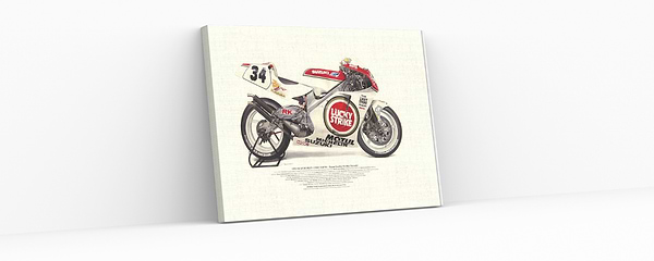 【バイクのイラスト】あのケビン・シュワンツが最初で最後の世界王者を獲得したマシン