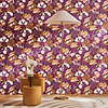 Amaryllis wallpaper-Casamance-Selected-Wallpapers-Interiors