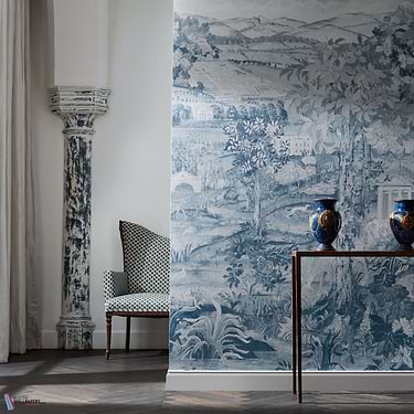 Arcadian Thames-Tapete-Zoffany-Selected Wallpapers