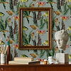 Bank of Fish wallpaper in Cyan by Coordonne — interior