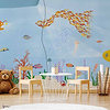Yellow Submarine wallpaper in Atlantic by Coordonne — interior