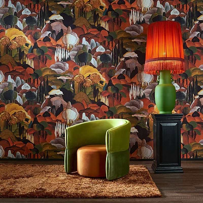 All'ombra dei cipressi-behang-Arte-Selected Wallpapers