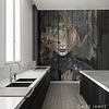 The Wooden Face wallpaper-Daisy James-Selected Wallpapers & Interiors
