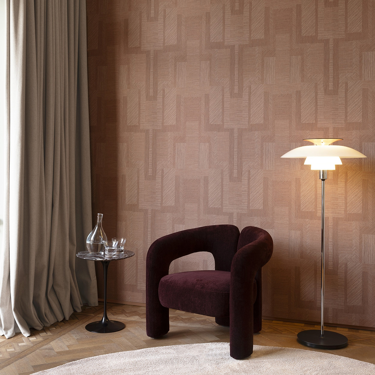 Essentials Luxor wallpaper collection Arte: Art Deco geometrie with Egyptische invloeden