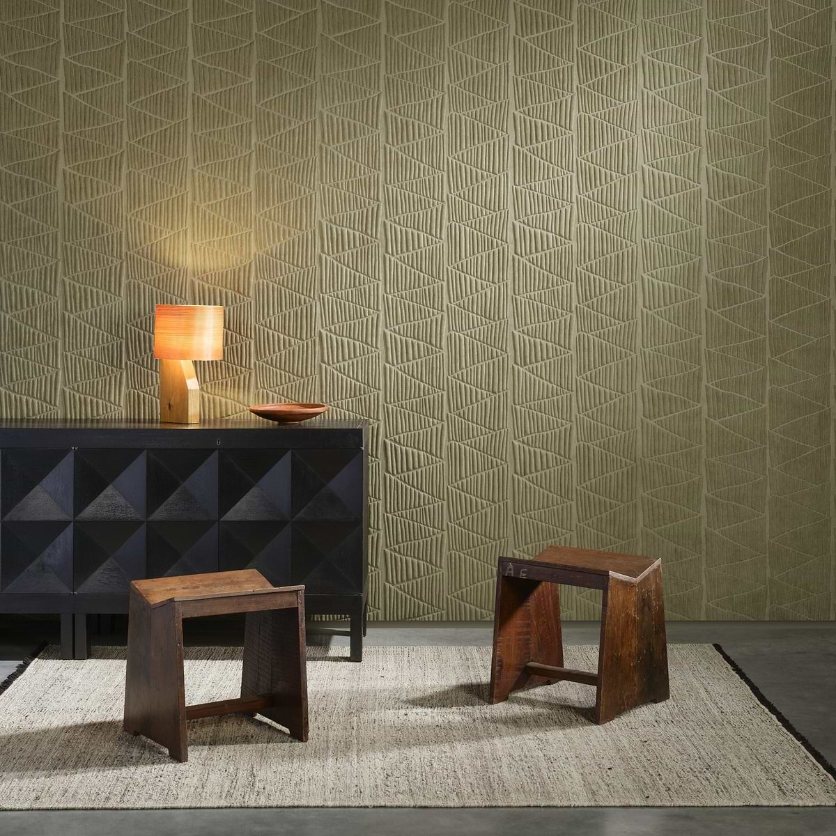Memphis wallpaper collection Arte: 3D muurbekleding geïnspireerd op het oude Egypte