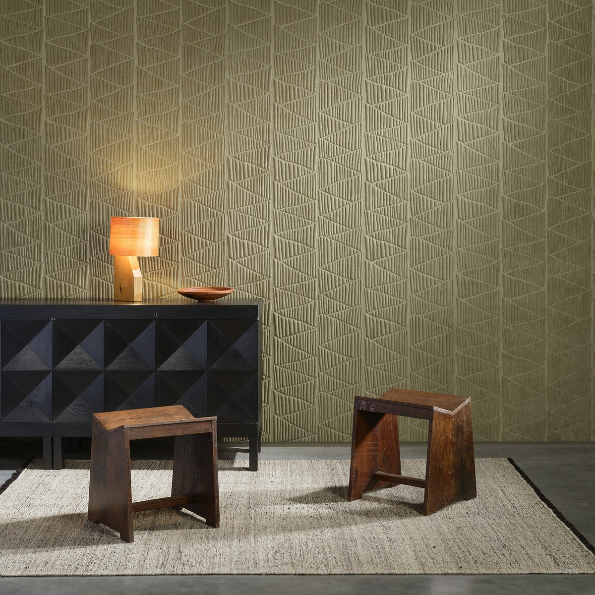 Memphis wallpaper collection Arte: 3D muurbekleding geïnspireerd op het oude Egypte