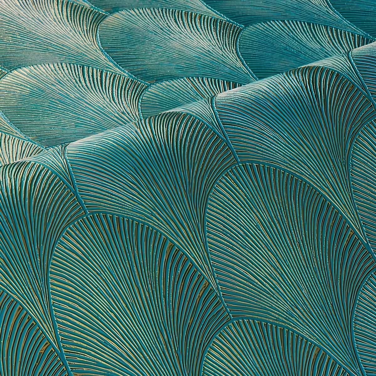 Luxus Turquoise Tapete: frisse elegantie und kleur in jouw interieur