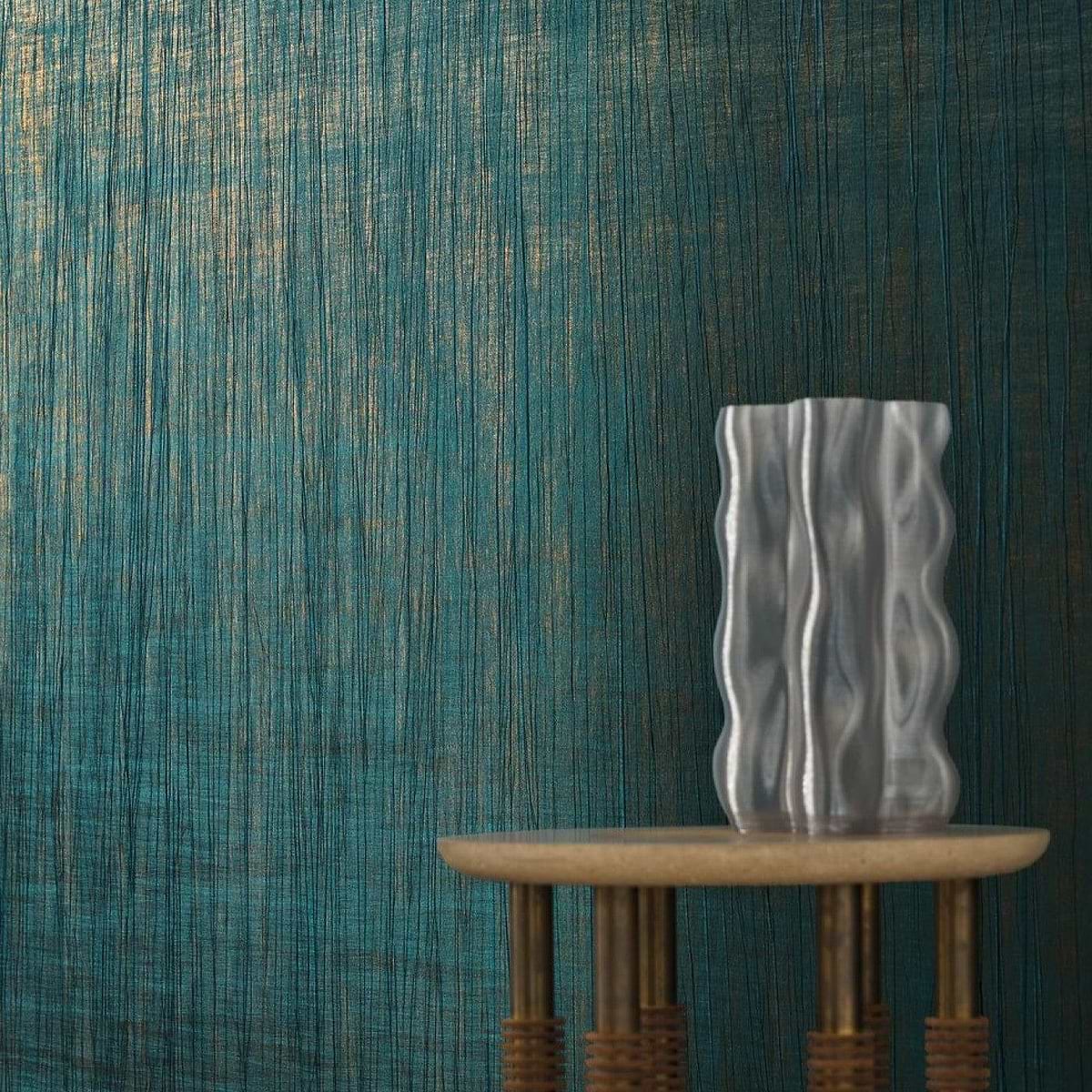 Impulsion wallpaper collection van Casamance – Speelse structuren and luxueuze metallics