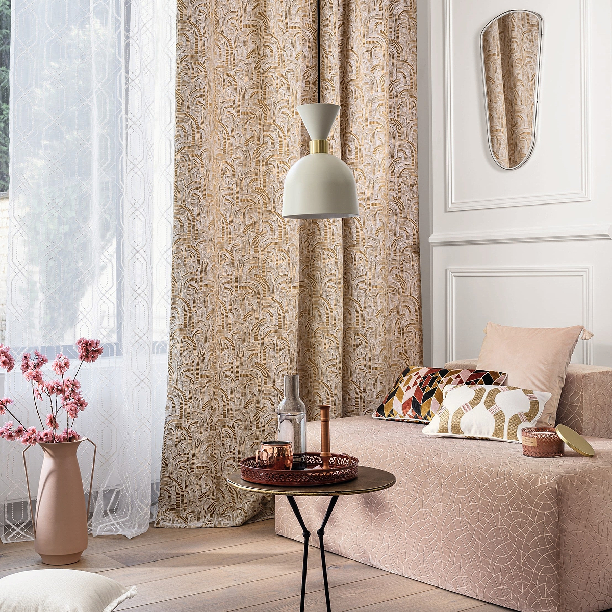 NOUVEL ANGLE fabriccollectie van Casamance — Architecturale elegantie in geometrisch design