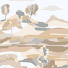 Le Bassin Tapete-Casamance-Blanc/Sable-Set-Selected Wallpapers & Interiors