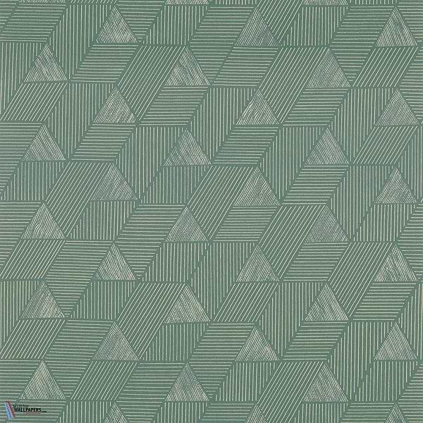 Méroé wallpaper-Casamance-Lichen/Doré-Roll-Selected Wallpapers & Interiors