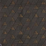 Méroé wallpaper-Casamance-Noir/Mordoré-Roll-Selected Wallpapers & Interiors