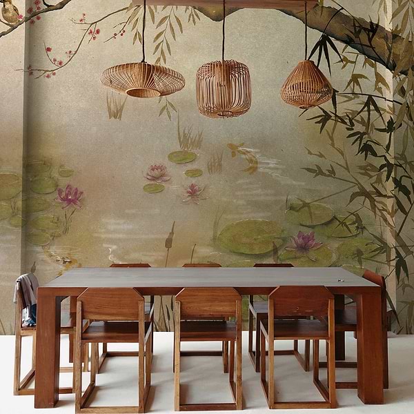 Lotus wallpaper van Coordonne