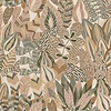 Alfabia Tapete-Casamance-Kaki/Vanille-Rolle-Selected-Wallpapers-Interiors