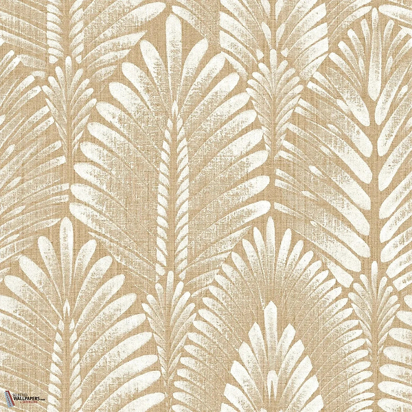 Alisio wallpaper-Casamance-Latte-Roll-Selected Wallpapers-Interiors