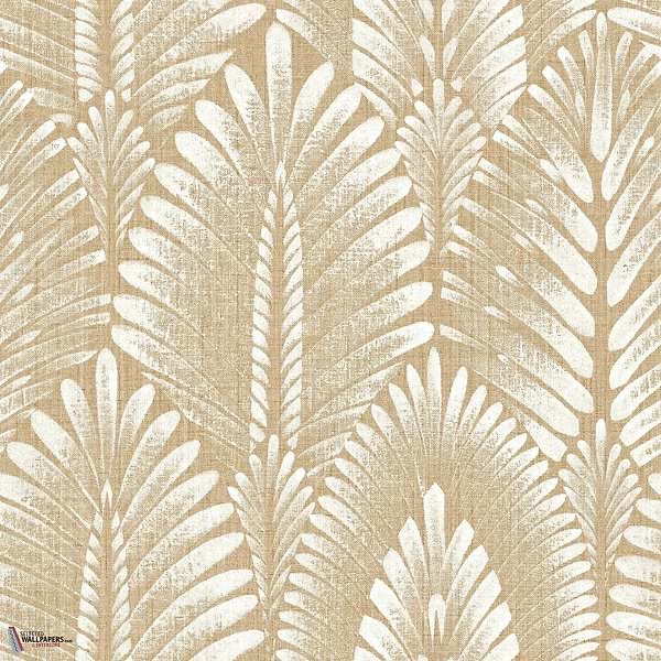 Alisio wallpaper-Casamance-Latte-Roll-Selected Wallpapers-Interiors