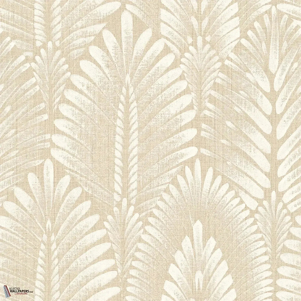 Alisio wallpaper-Casamance-Sable-Roll-Selected Wallpapers-Interiors