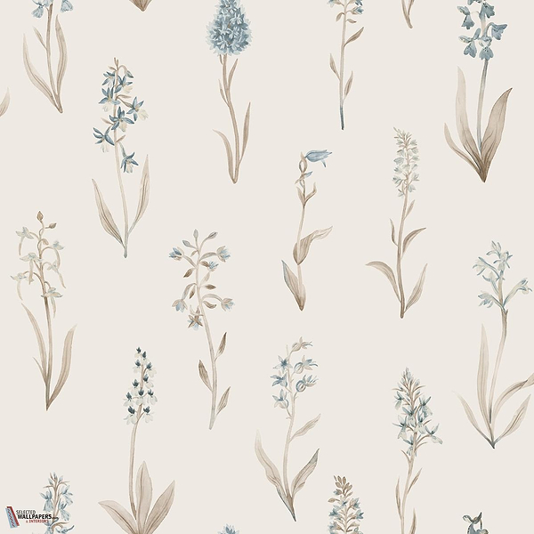 Alma Tapete-Sandberg-Misty Blue-Rolle-Selected Wallpapers-Interiors