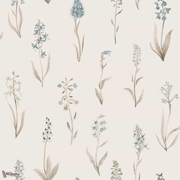 Alma Tapete-Sandberg-Misty Blue-Rolle-Selected Wallpapers-Interiors