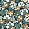 Amaryllis wallpaper-Casamance-Noir/Dore-Roll-Selected-Wallpapers-Interiors