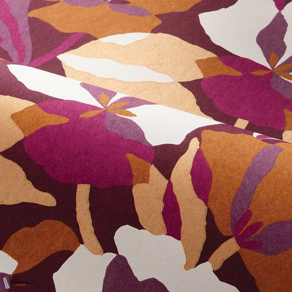Amaryllis wallpaper-Casamance-Selected-Wallpapers-Interiors