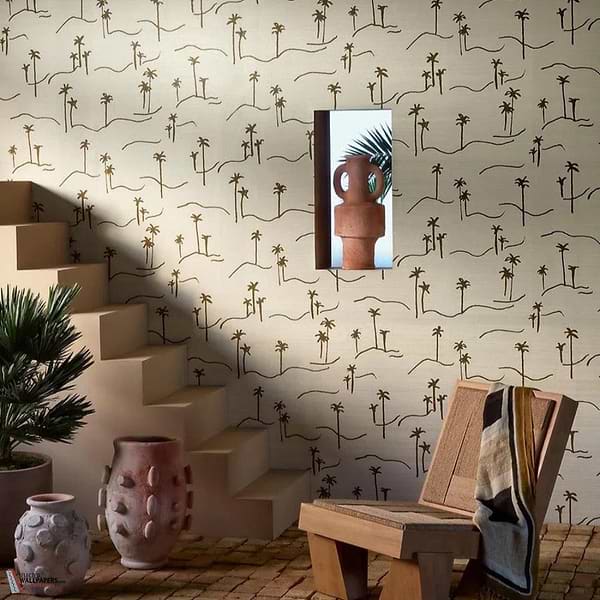 Ammos wallpaper-Pierre Frey-Selected Wallpapers-Interiors