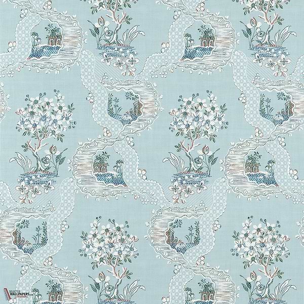 Antoinette wallpaper-Anna French-Blue-Roll-Selected Wallpapers-Interiors